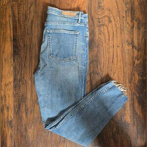 GRLFRND Classic Blue Straight Leg Jeans